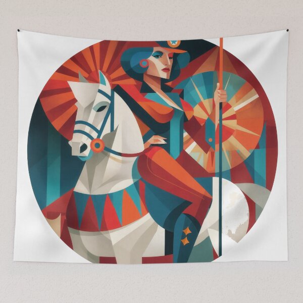 Item preview, Wall Art - Postcard - Circus Écuyère Radiance designed and sold by ForeverPrintsOK.