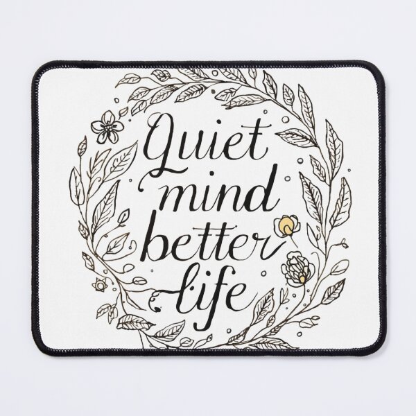 Item preview, Quiet Mind Better Life Minimalist Motivation T-Shirt designed and sold by rsuniquestyle.