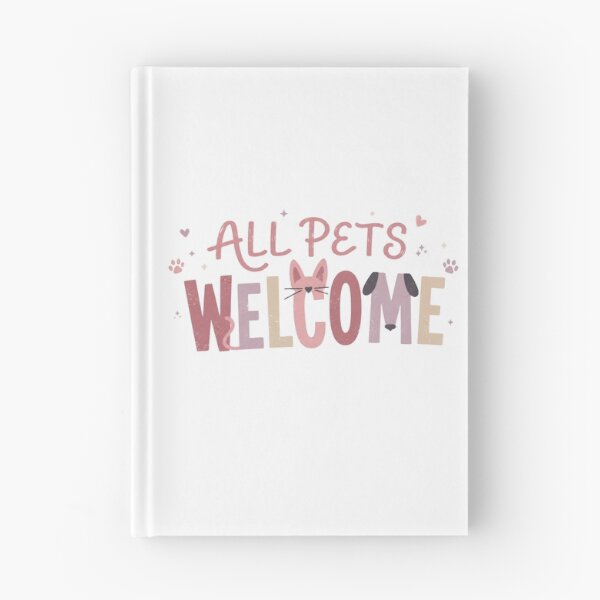 Item preview, All Pets Welcome | Cute Cat and Dog Lover Design for Animal Lovers designed and sold by batoot1.