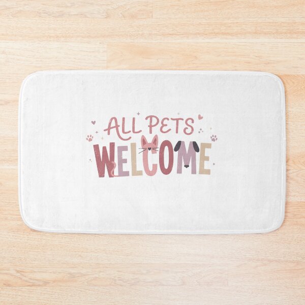 Item preview, All Pets Welcome | Cute Cat and Dog Lover Design for Animal Lovers designed and sold by batoot1.