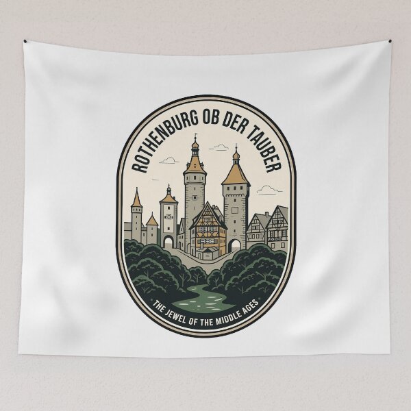 Item preview, Vintage Rothenburg ob der Tauber Medieval Germany designed and sold by k3rstman1.