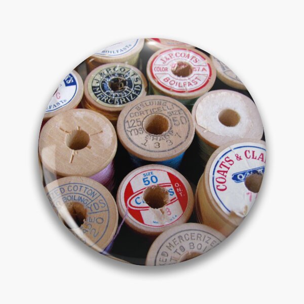Item preview, Vintage Wooden Spools Angled designed and sold by collageDP.