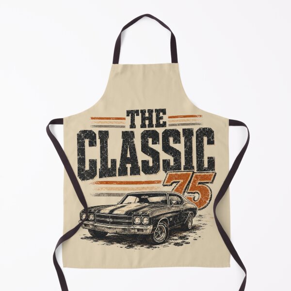 Item preview, The Classic 75 Vintage Muscle Car Garage Tee designed and sold by POD DYNASTY | Original Print On Demand T-Shirt Graphics.