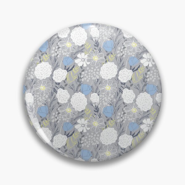 Item preview, Blue Cottage Garden Floral Pattern Large Botanical Flower Design designed and sold by Butterfly & Daisy Design Studio.