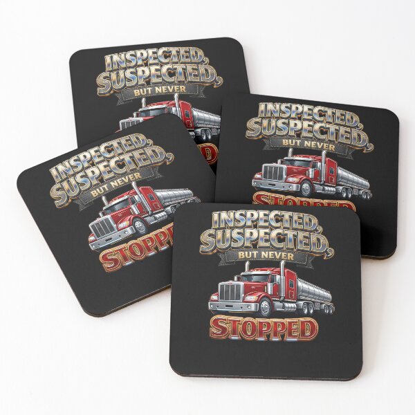 Item preview, Inspected Suspected But Never Stopped Trucker Design designed and sold by zelvoc-wear.