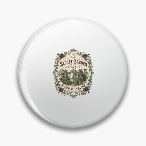 Item preview, Eau De Parfum Secret Garden Mary Lennox Vintage Perfume Label designed and sold by Fenay Designs.