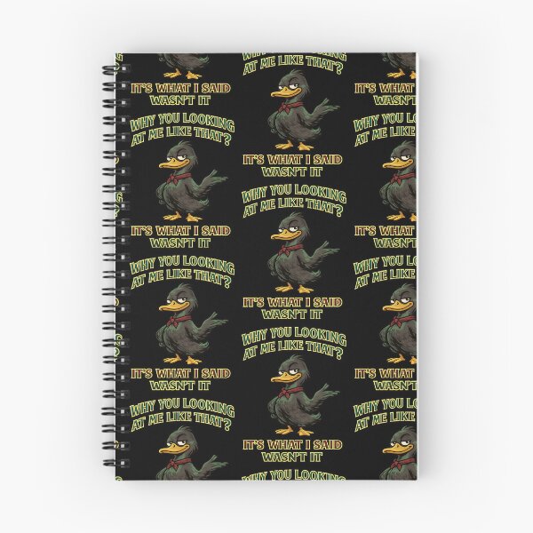 Item preview, Why You Looking At Me Like That Funny Duck Design designed and sold by TeeTimeTreasure.