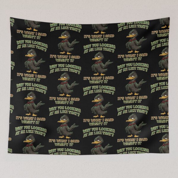 Item preview, Why You Looking At Me Like That Funny Duck Design designed and sold by TeeTimeTreasure.