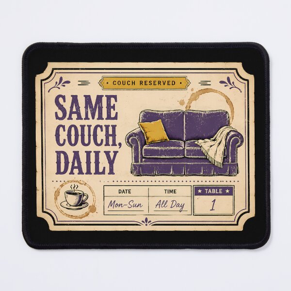 Item preview, Sofa Reservation Coffee Card designed and sold by agearb.