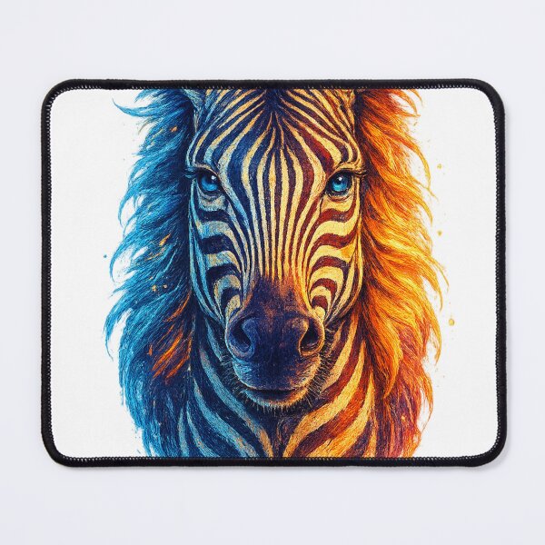 Item preview, Fire Ice Zebra Art designed and sold by OnePercent992.