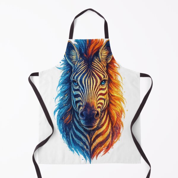 Item preview, Fire Ice Zebra Art designed and sold by OnePercent992.