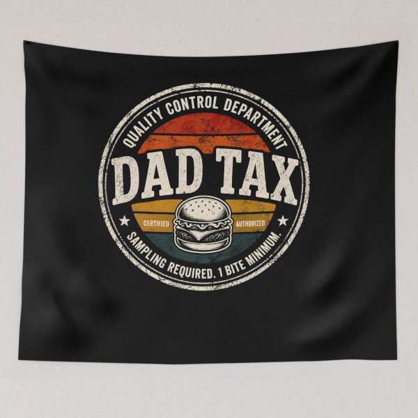 Item preview, Dad Tax Quality Control Department Funny Snack Inspector Design designed and sold by Surt-Tust.