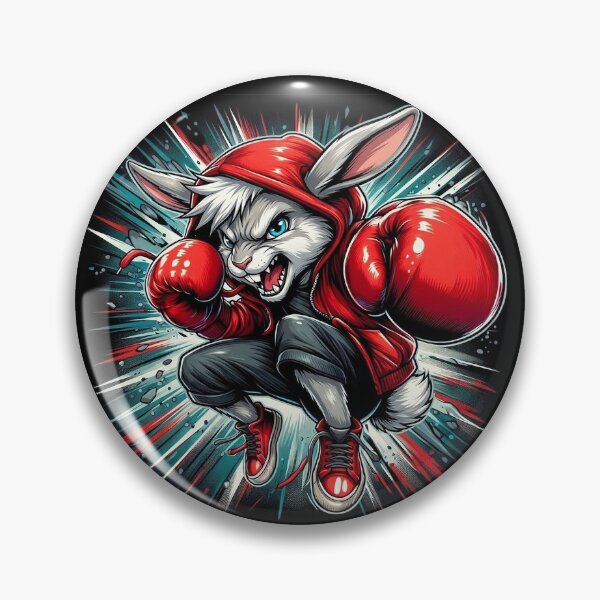 Item preview, Boxer Rabbit – Funny Fighting Animal Design designed and sold by Dogandesighn.