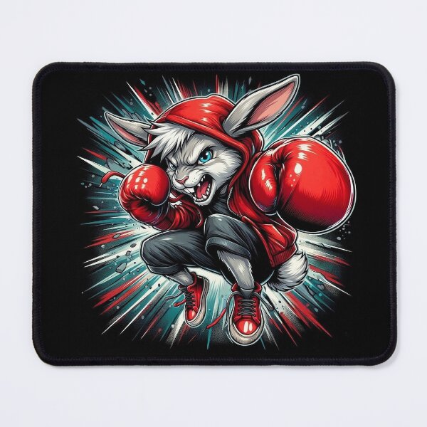 Item preview, Boxer Rabbit – Funny Fighting Animal Design designed and sold by Dogandesighn.