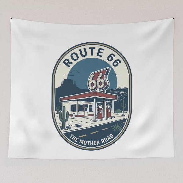 Item preview, Vintage Route 66 Mother Road Gas Station designed and sold by k3rstman1.