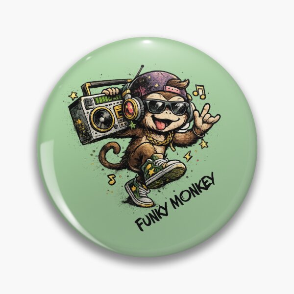 Item preview, Funky Monkey designed and sold by Hello Bee Bee.