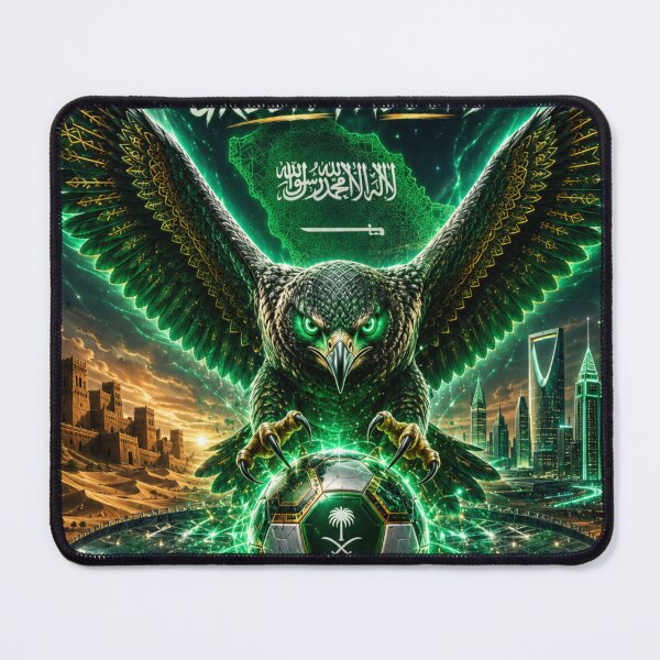 Item preview, Saudi Arabia Green Falcons Soccer 2026 Epic Sports Art Poster designed and sold by Aram250.