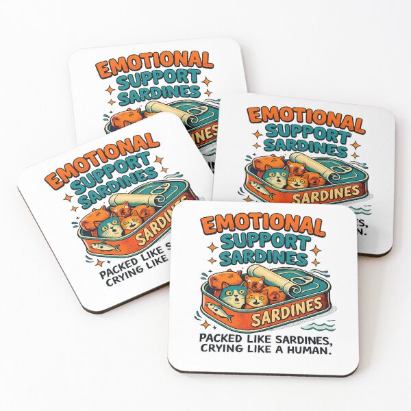 Item preview, Emotional Support Sardines | Vintage Pop Art Aesthetic designed and sold by DryHumorPrints.