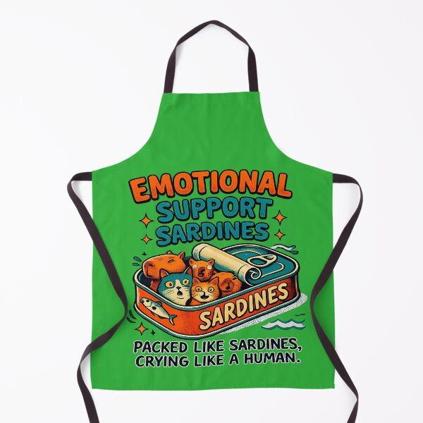 Item preview, Emotional Support Sardines | Vintage Pop Art Aesthetic designed and sold by DryHumorPrints.