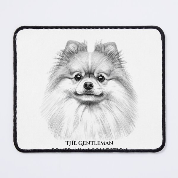 Item preview, The Gentleman Pomeranian | Elegant Dog Pencil Sketch designed and sold by VibeArtlyStudio.