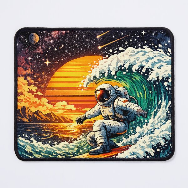 Item preview, Astronaut Surfing Cosmic Wave designed and sold by therbear.