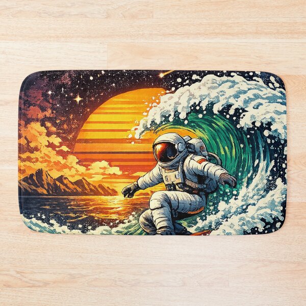 Item preview, Astronaut Surfing Cosmic Wave designed and sold by therbear.