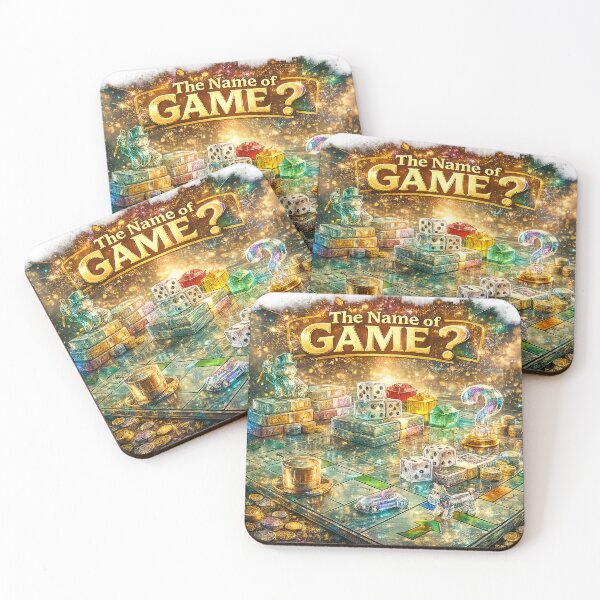 Item preview, The Name of the Game? – Fantasy Board Game Collection Art Print with Monopoly Inspired Pieces designed and sold by Hookesmode.