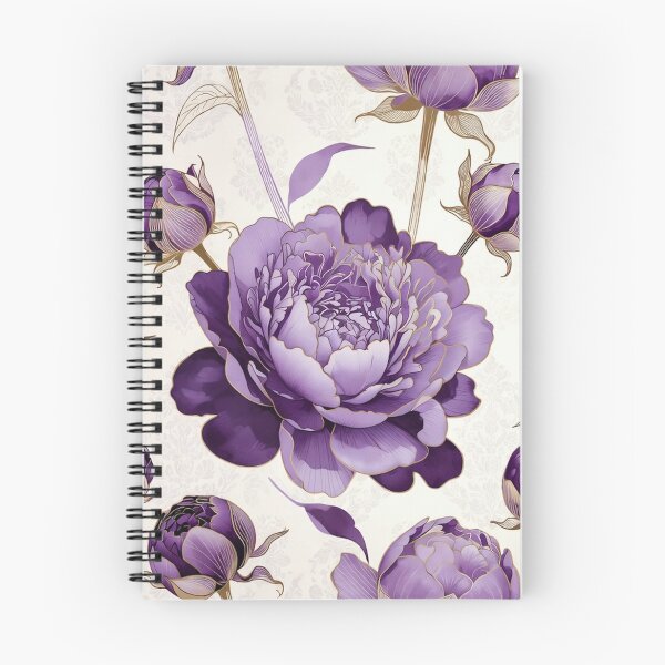 Item preview, Large Purple Peony Rose Illustration designed and sold by IntelliMindDesigns.