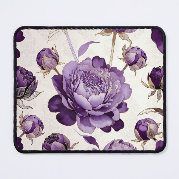 Item preview, Large Purple Peony Rose Illustration designed and sold by IntelliMindDesigns.