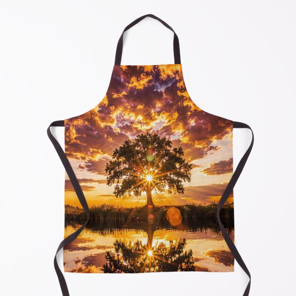 Item preview, Epic sunset light under the lone tree designed and sold by VoidVeilStudio.