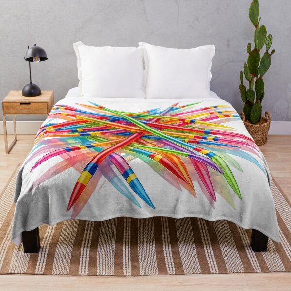 Item preview, Colorful Pick-Up Sticks Explosion on Black Background – Modern Abstract Geometric Wall Art Print designed and sold by Hookesmode.