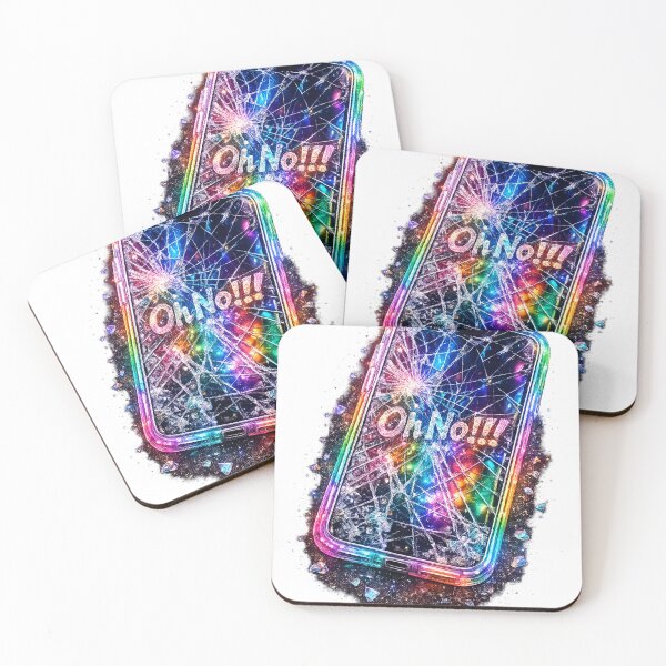 Item preview, Oh No!!! – Shattered Rainbow Phone Screen | Colorful Transparent designed and sold by Hookesmode.