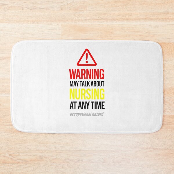 Item preview, Warning May Talk About Nursing At Any Time Funny Nurse Gift White Tshirt 2026 designed and sold by Petringo.