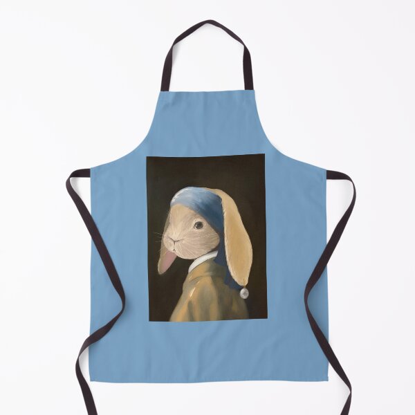 Item preview, Not ‘Girl with a Pearl Earring’ by Vermeer (rabbit v.2) designed and sold by EmmaChristieArt.