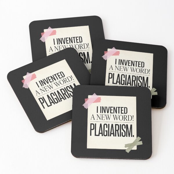 Item preview, I Invented A New Word Plagiarism Funny Writer Quote Minimalist Intellectual Humor Gift For Teachers And Book Lovers designed and sold by Im-Ara.