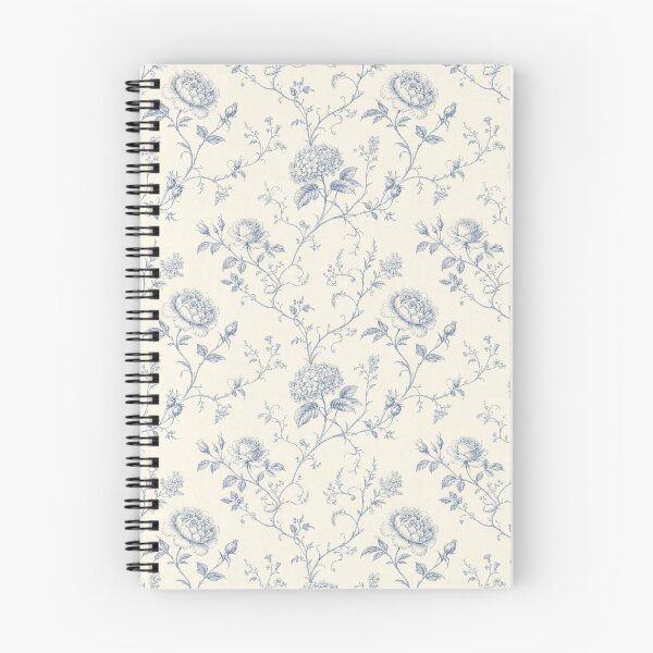 Item preview, French Blue Botanical Toile Pattern designed and sold by EmmasStory.
