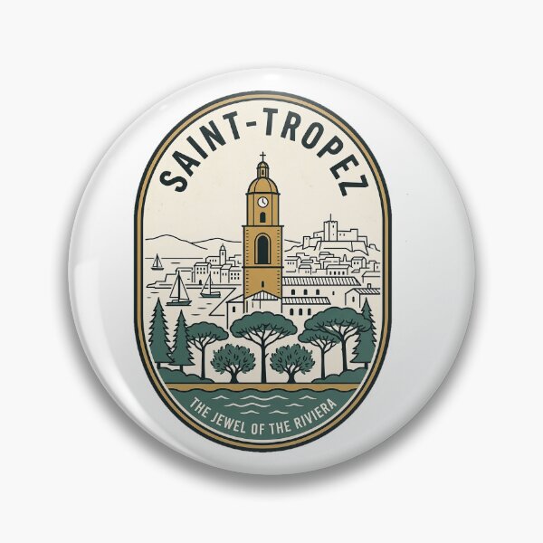 Item preview, Vintage Saint Tropez French Riviera Travel Badge designed and sold by k3rstman1.