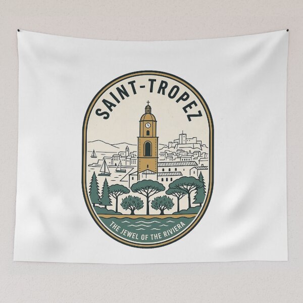 Item preview, Vintage Saint Tropez French Riviera Travel Badge designed and sold by k3rstman1.