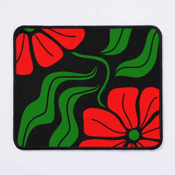 Item preview, Red And Green Boho Flowers Minimalism Design designed and sold by Sartoris Art.