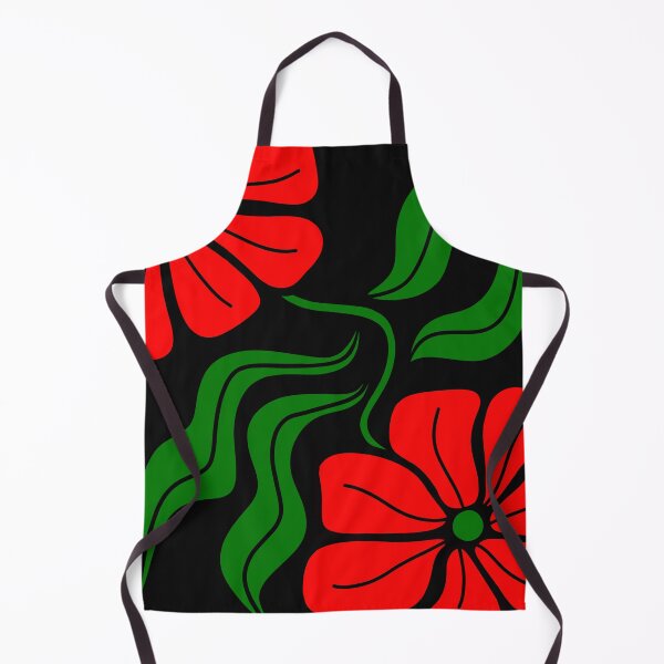 Artikelvorschau, Minimalistisches Boho-Blumendesign in Rot und Grün entworfen und verkauft von Sartoris Art.