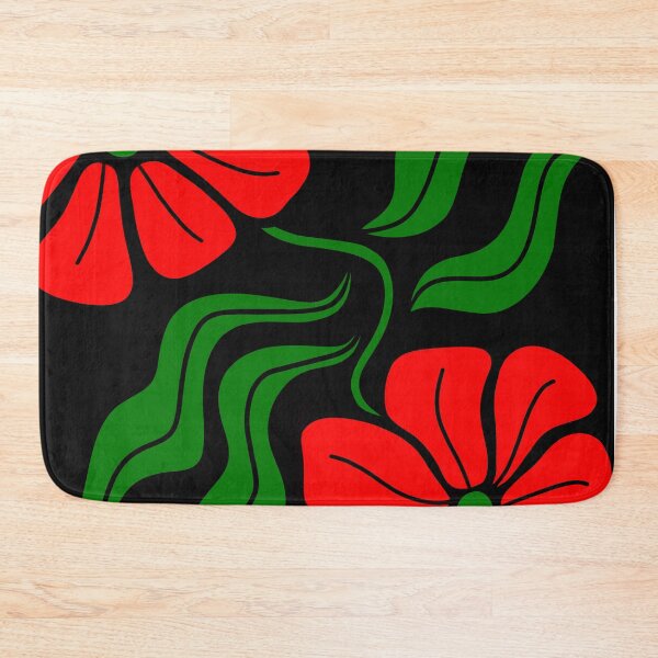 Item preview, Diseño minimalista con flores bohemias rojas y verdes designed and sold by Sartoris Art.
