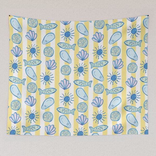 Item preview, Mediterranean Fish Market designed and sold by Set Sail By Kristin.