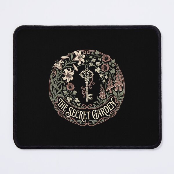 Item preview, The Secret Garden Art Nouveau Ornate Golden Key Floral Crest designed and sold by Fenay Designs.