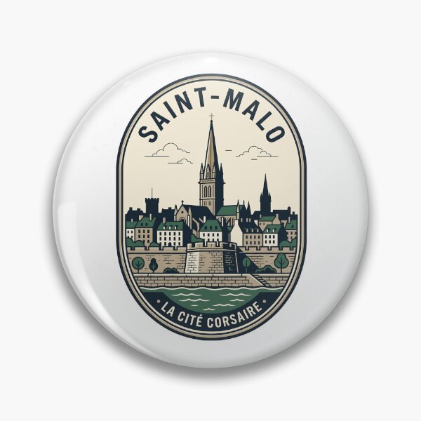 Item preview, Saint-Malo Brittany France Vintage Travel Emblem designed and sold by k3rstman1.