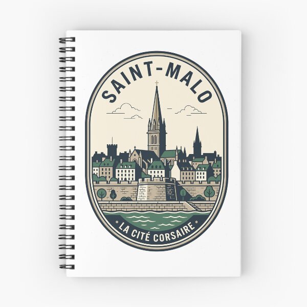 Item preview, Saint-Malo Brittany France Vintage Travel Emblem designed and sold by k3rstman1.