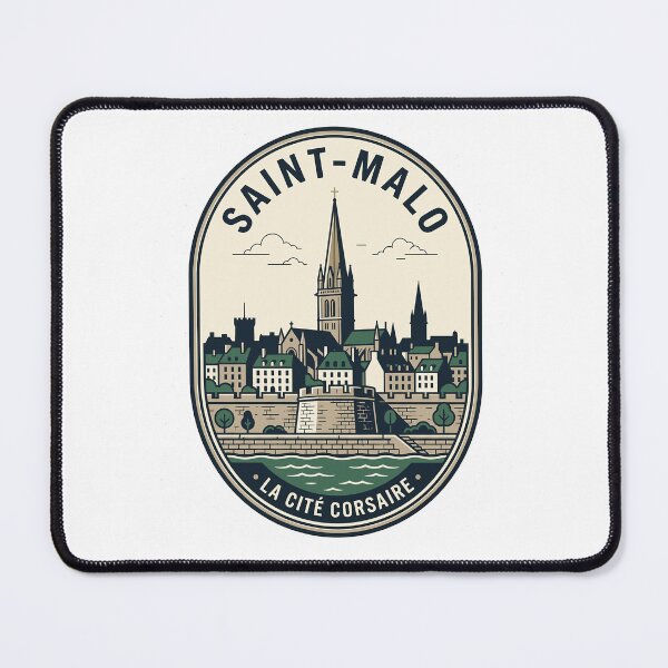 Item preview, Saint-Malo Brittany France Vintage Travel Emblem designed and sold by k3rstman1.