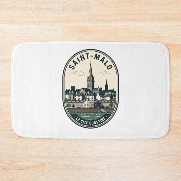 Item preview, Saint-Malo Brittany France Vintage Travel Emblem designed and sold by k3rstman1.