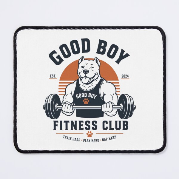 Item preview, Good Boy Fitness Club Funny Gym Dog Workout Design designed and sold by Chives-Sor.