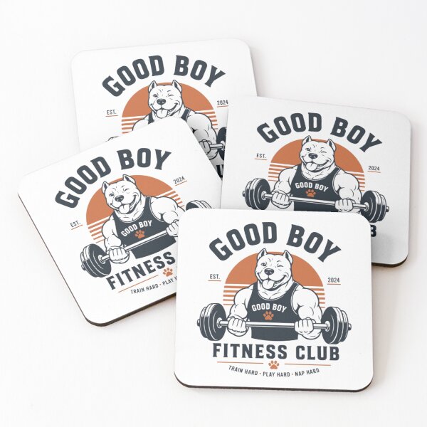 Item preview, Good Boy Fitness Club Funny Gym Dog Workout Design designed and sold by Chives-Sor.