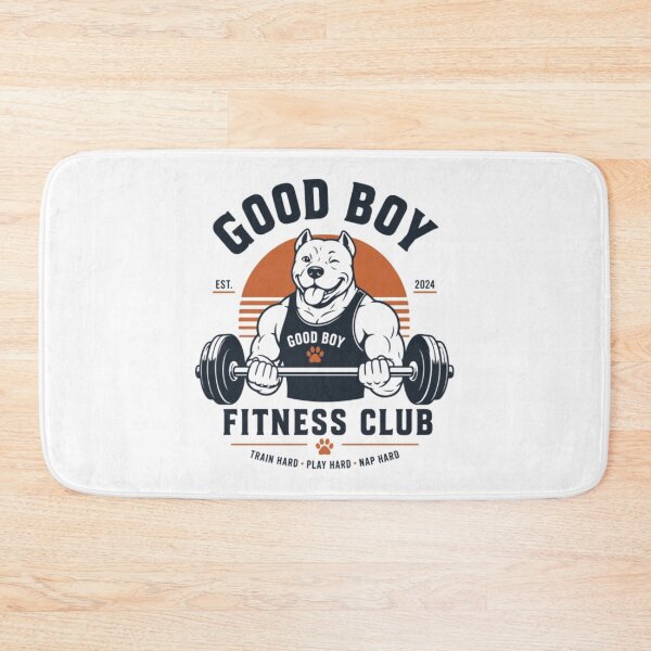 Item preview, Good Boy Fitness Club Funny Gym Dog Workout Design designed and sold by Chives-Sor.